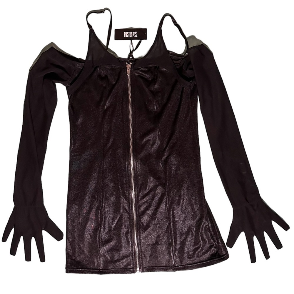 Dolls Kill Poster Grl Face The Flurry Mini Dress